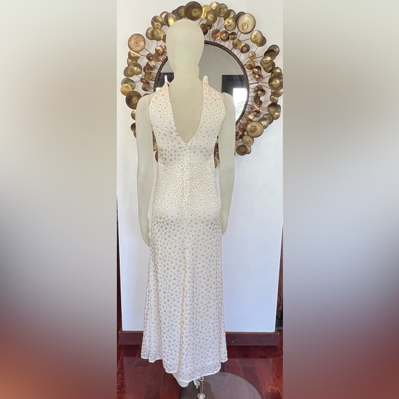 Staud Coastal Daisy Ruched Halterneck Dress Size 0 - Picture 4 of 6